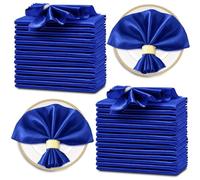 Kitchen Tovaglioli Stoffa 12 Pack 30x30cm Satin Cloth Napkins, Silky Wedding, Luxury Dining Table For Birthday Holiday Party