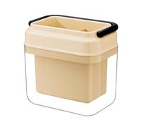 Kitchen Utensil Holder - Handle Feature, 7 Inch External Manual Device, Weatherproof Home Apartment Maintenance Component, Durable White Synthetic Fastener | Utility Tool For Brushes & Sponges