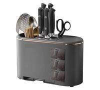Kitchen Utensil Holder,Utensil Organiser, Kitchen Utensils & Spice Organizer, PP Spice Storage Box,Kitchen Countertop Holder,Multifunctional Knife Organizers,Seasoning Storage Rack for Salt,Pepper,Spo