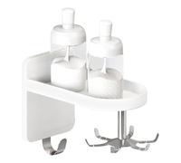 Kitchen Utensil Hook, Rotatable Hooks, 5,51 x 3,15 x 3,94 Inches No-Drill Wall-Mounted Hanger with 6 Swivel Hooks, Multifunctional Hanging Organizer for Kitchens Tool, Utensils, and Accessories Use