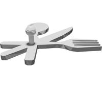 Kitchen Wall Hook Hanger with Cooking Logo - Home Organization Decor Mount