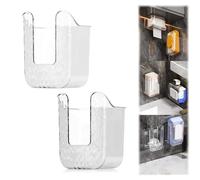 Kitchen Wipes Storage Box, 2024 New Upgraded Bathroom Kitchen Wipes Storage Box, Wall Mounted Tissue Storage Box, No Punching Wall Hanging Tissue Holder, Clear Wipes Dispenser (2Pcs Mix)