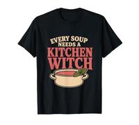 Kitchen Witch Soup Witch Cosy Gift Maglietta