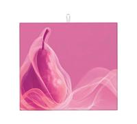 Kitchen YTUOPWE - Tappetino scolapiatti ultra assorbente, reversibile ed elegante, motivo: pera misteriosa