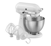 KitchenAid 5K45SSEWH Sbattitore con base 275 W Metallico, Bianco