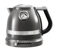 KITCHENAID Bollitore elettrico acqua 1.5 litri Termostato regolabile Senza fili colore Argento - 5KEK1522EMS Artisan