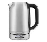KitchenAid Bollitore Elettrico con Temperature Regolabile - 5KEK1701ESX - Bollitore Acqua de 1,7L en Acciaio Inox - Design Retro - Con Filtro Antocalcare Rimovible - 2400W - Colore Acciaio Inox