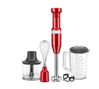KitchenAid 5KHBV83EER Frullatore ad immersione 180 W Rosso, Acciaio inox