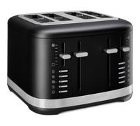 KitchenAid 5KMT4109EBM 7 Tostapane 4 fetta/e 1640 W Nero, Acciaio inox