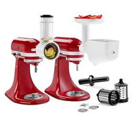 KitchenAid 5KSM2FPPC Set di accessori con tritacarne, passaverdure e affettaverdure per planetarie
