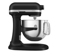 KitchenAid Robot da Cucina - Artisan - Robot da cucina multifunzione con ciotola sollevabile - Con 5 accessori in acciaio inox - 6,6L - Nero opaco