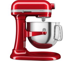 KitchenAid 5KSM70SHXECA Sbattitore con base 375 W Grigio, Rosso, Acciaio inox