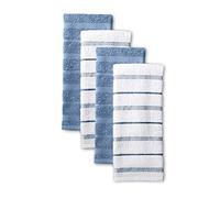 KitchenAid Albany - Set di 4 asciugamani da cucina, colore: Blu