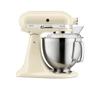 KITCHENAID Artisan 5KSM185PS ROBOT DA CUCINA, 300 W, capacità ciotola 4,8 l, Crema