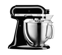 KITCHENAID Artisan 5KSM185PS ROBOT DA CUCINA, 300 W, capacità ciotola 4,8 l, Nero