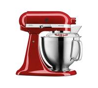 KITCHENAID Artisan 5KSM185PS ROBOT DA CUCINA, 300 W, capacità ciotola 4,8 l, Rosso
