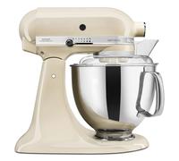 KitchenAid Artisan Planetaria 4,7L con Ciotola 3L Crema | Dalla pasta madre alle meringhe con 5 accessori e frusta a bordo flessibile; design iconico in metallo resistente