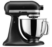 KitchenAid Artisan Planetaria Impastatrice 4,7L Nero opaco | Impasta pane, mescola torte e monta panna; design iconico in metallo pressofuso fatto per durare generazioni