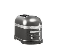 Kitchenaid tostapane - Artisan - Toaster 2 fette con scomparti extra-large e pinze autocentranti - Macchina per Toast con 7 Livelli di Doratura - Retro - Argento medaglia