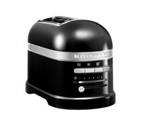 KitchenAid Artisan Tostapane 2 Fette Automatico Nero onice | Dora brioche, bagel e pane casereccio in modo uniforme; 7 livelli, pinza per sandwich e corpo metallico iconico