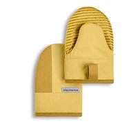KitchenAid Beacon - Set di mini guanti da forno bicolore, 14 x 20,3 cm, colore: giallo