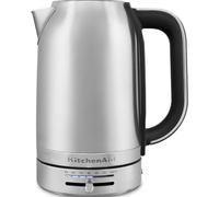 KitchenAid Bollitore Elettrico con Temperature Regolabile - 5KEK1701ESX - Bollitore Acqua de 1,7L en Acciaio Inox - Design Retro - Con Filtro Antocalcare Rimovible - 2400W - Colore Acciaio Inox