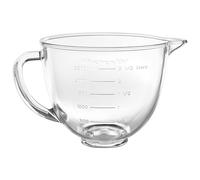 KitchenAid Ciotola in vetro con testa inclinabile da 3,5 litri, KSM35 GB, trasparente