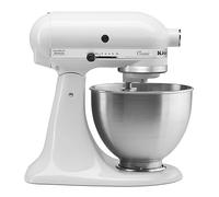 KitchenAid 5K45SSEWH Sbattitore con base 275 W Metallico, Bianco