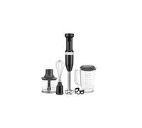 KitchenAid Frullatore a Immersione Classic, Velocità Variabile 8250-11600 RPM, Mixa Frulla Emulsiona Monta e Schiaccia, Braccio Rimovibile, Bicchiere 700ml Senza BPA, Matte Black
