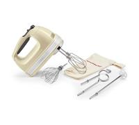 KitchenAid Frullino 9 Velocità, Motore DC 85W con Soft Start, 6 Accessori - Fruste, Frusta a Filo, Ganci Impasto & Asta Miscelazione, Cavo Girevole, Borsa Inclusa, Crema Mandorla