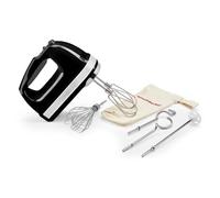 KitchenAid Frullino 9 Velocità, Motore DC 85W con Soft Start, 6 Accessori - Fruste, Frusta a Filo, Ganci Impasto & Asta Miscelazione, Cavo Girevole, Borsa Inclusa, Nero Onice