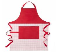 KitchenAid Gourmet Series Gridlines - Grembiule da chef grande, resistente all'acqua e alle macchie, rosso passione, per adulti, 81,3 x 71,1 cm