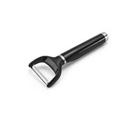 KitchenAid KE145OHOBA - Pelapatate a Y con manico ergonomico e lama a bordo singolo, lavabile in lavastoviglie con coperchio protettivo, plastica, nero