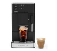 KitchenAid KF2 5KES8452 - Macchina da caffè automatica con funzione Iced Coffee, macina IntelliGrind, ugello a vapore Panarello, display LED, 15-18 bar, nero opaco
