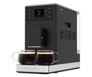 KitchenAid KF3 Macchina da caffè automatica 5KES8453 con funzione di caffè Iced, macina IntelliGrind, sistema AutoMilk, 15+ ricette, display a colori da 6 cm, 15-18 bar, nero opaco