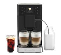 KitchenAid KF3 Macchina da caffè automatica 5KES8453 con funzione di caffè Iced, macina IntelliGrind, sistema AutoMilk, 15+ ricette, display a colori da 6 cm, 15-18 bar, nero opaco