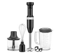 KitchenAid KHBV83BM - Frullatore a mano con cavo a velocità variabile con accessori, colore: Nero opaco