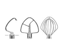 KitchenAid KitchenAid® - Kit da 3 pezzi in acciaio inox per mixer con testa inclinabile da 4,5 e 5 litri