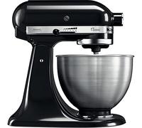KitchenAid KSMVSA - Macchina da cucina pieghevole per motore, 4,3 l, Classic (5K45SS) + taglierina (5KSMVSA)
