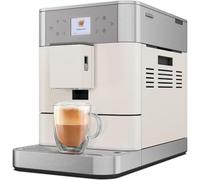 KitchenAid Macchina da caffè espresso automatica - KF6-15 ricette, montalatte automatico, 4 profili utente, design in metallo, silenziosa e veloce - Bianco