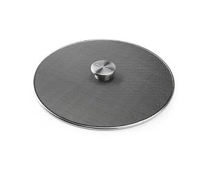 KitchenAid - Paraschizzi in acciaio inox, resistente al calore, per cucinare e friggere, lavabile in lavastoviglie, 33 cm