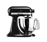 Kitchenaid Planetaria - Artisan - Robot da Cucina con testa inclinabile e 3 accessori - 4.8 L - Impastatrice - Color Nero onice