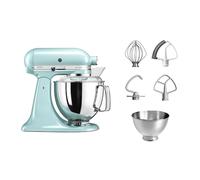 Kitchenaid Planetaria - Artisan - Robot da Cucina con testa inclinabile e 7 accessori - 4.8 L - Impastatrice - Color Ghiaccio