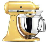 Kitchenaid Planetaria - Artisan - Robot da Cucina con testa inclinabile e 7 accessori - 4.8 L - Impastatrice - Color yellow