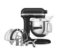 KitchenAid Robot da Cucina - Artisan - Robot da cucina multifunzione con ciotola sollevabile - Con 5 accessori in acciaio inox - 6,6L - Ghisa nero