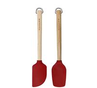 KitchenAid Set di 2 mini spatole in legno di betulla, colore rosso impero