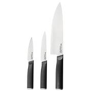 KitchenAid Set di 3 Coltelli Giapponesi con Coprilama, in Acciaio ad Alto Tenore di Carbonio