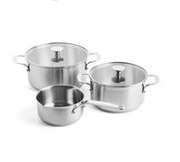 Kitchenaid Set di pentole in acciaio da 20-24 cm e casseruola da 16 cm