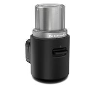 KitchenAid Trådlös kaffekvarn - Go Cordless - 113 g bönbehållare - räcker för 12 koppar - blad av rostfritt stål - med batteri - svart