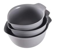 KitchenAid Universal Nesting Plastic Mixing Bowls Set Of 3 2.5 quart 3.5 quart 4.5 quart Non Slip Base with Easy Pour Spout to Reduce Mess Dishw